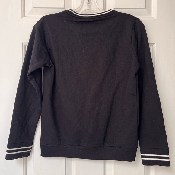 NWT Denim & Flower Unisex Varsity Fleece Sweatshirt 11/12 - Picture 7 of 10